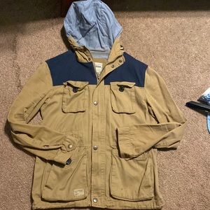 Brown cotton on utility jacket